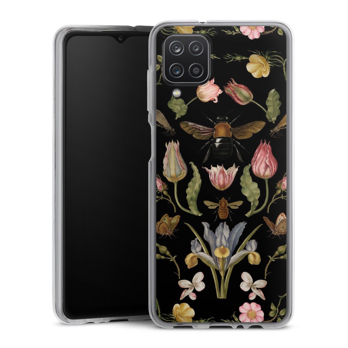 Veldbloemen en Bijen Zwart