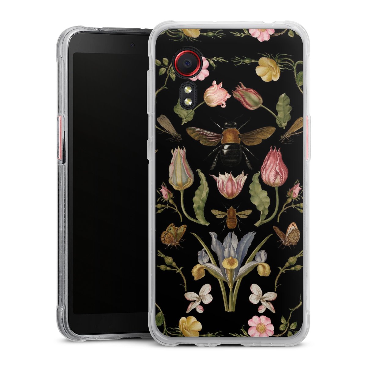 Veldbloemen en Bijen Zwart