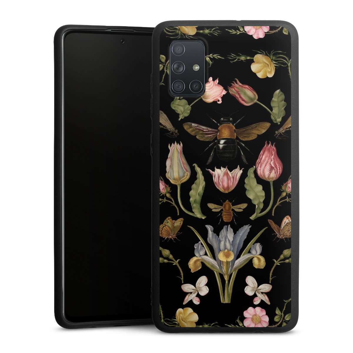 Veldbloemen en Bijen Zwart