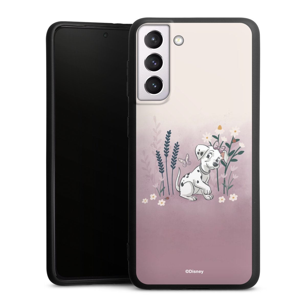 Les 101 Dalmatiens avec des fleurs