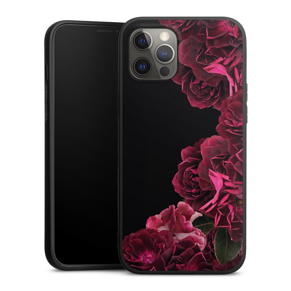 Rose vintage su nero