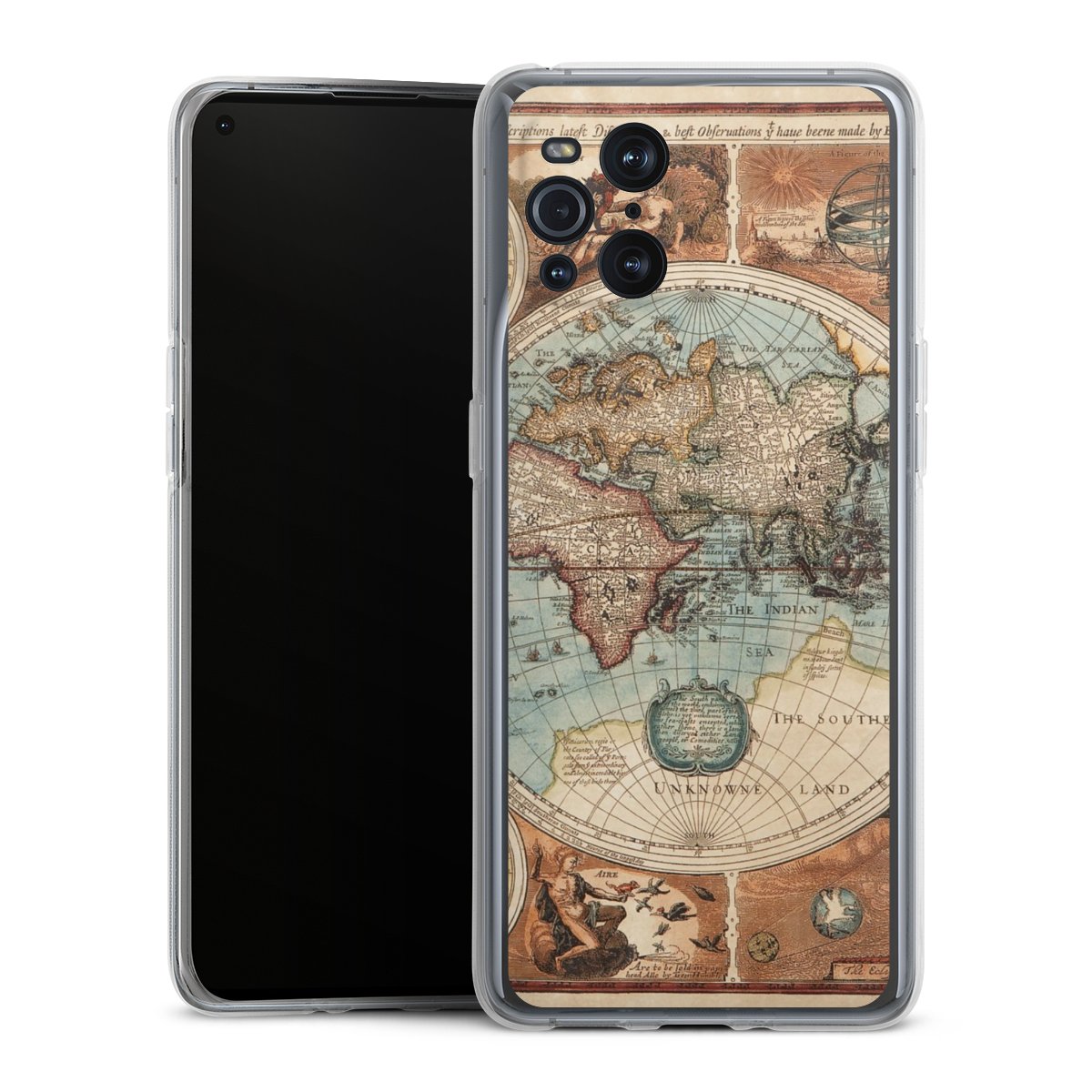 Mappa del mondo vintage