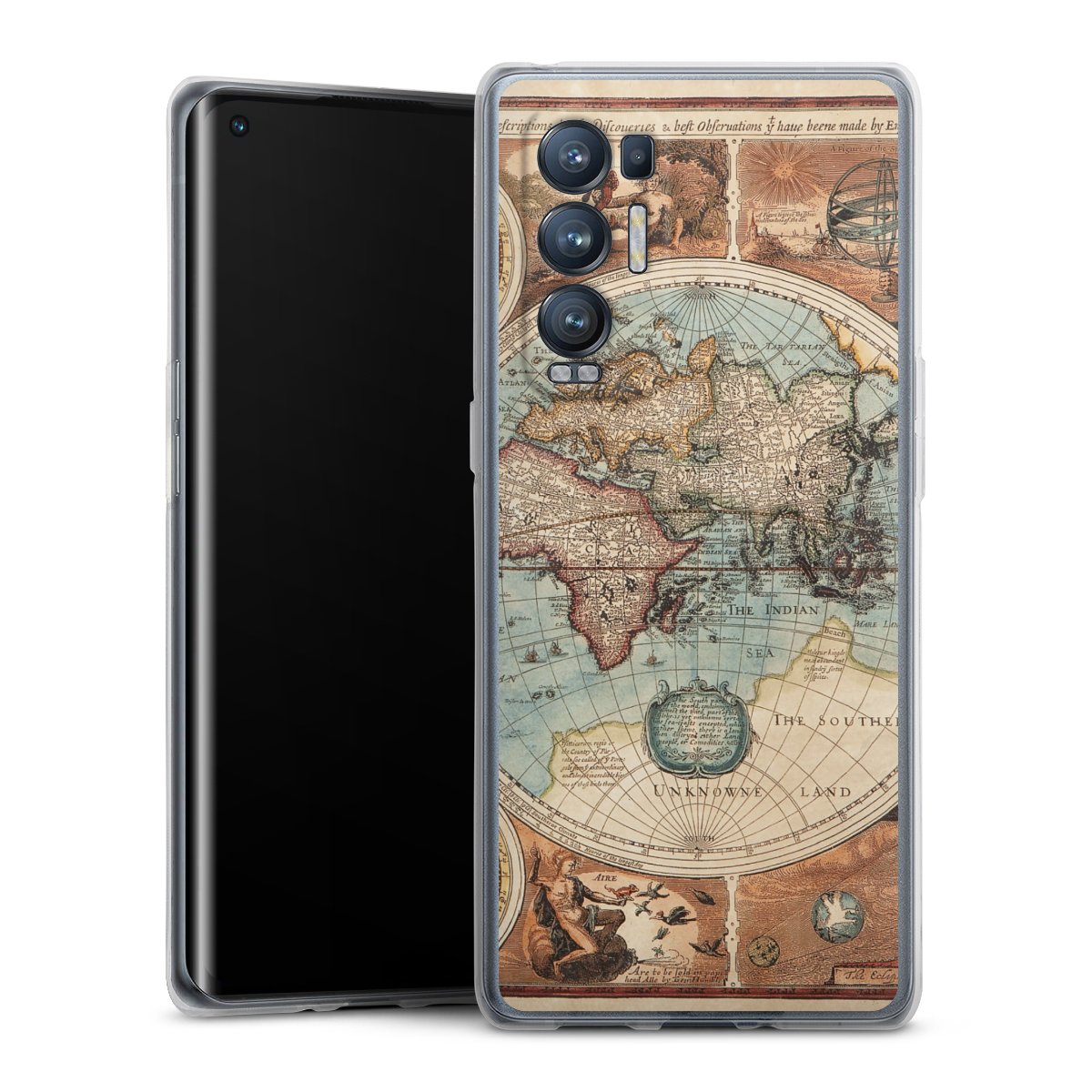 Mappa del mondo vintage