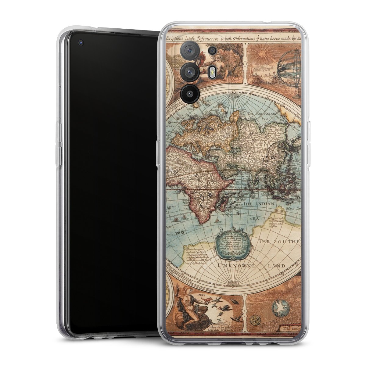Mappa del mondo vintage