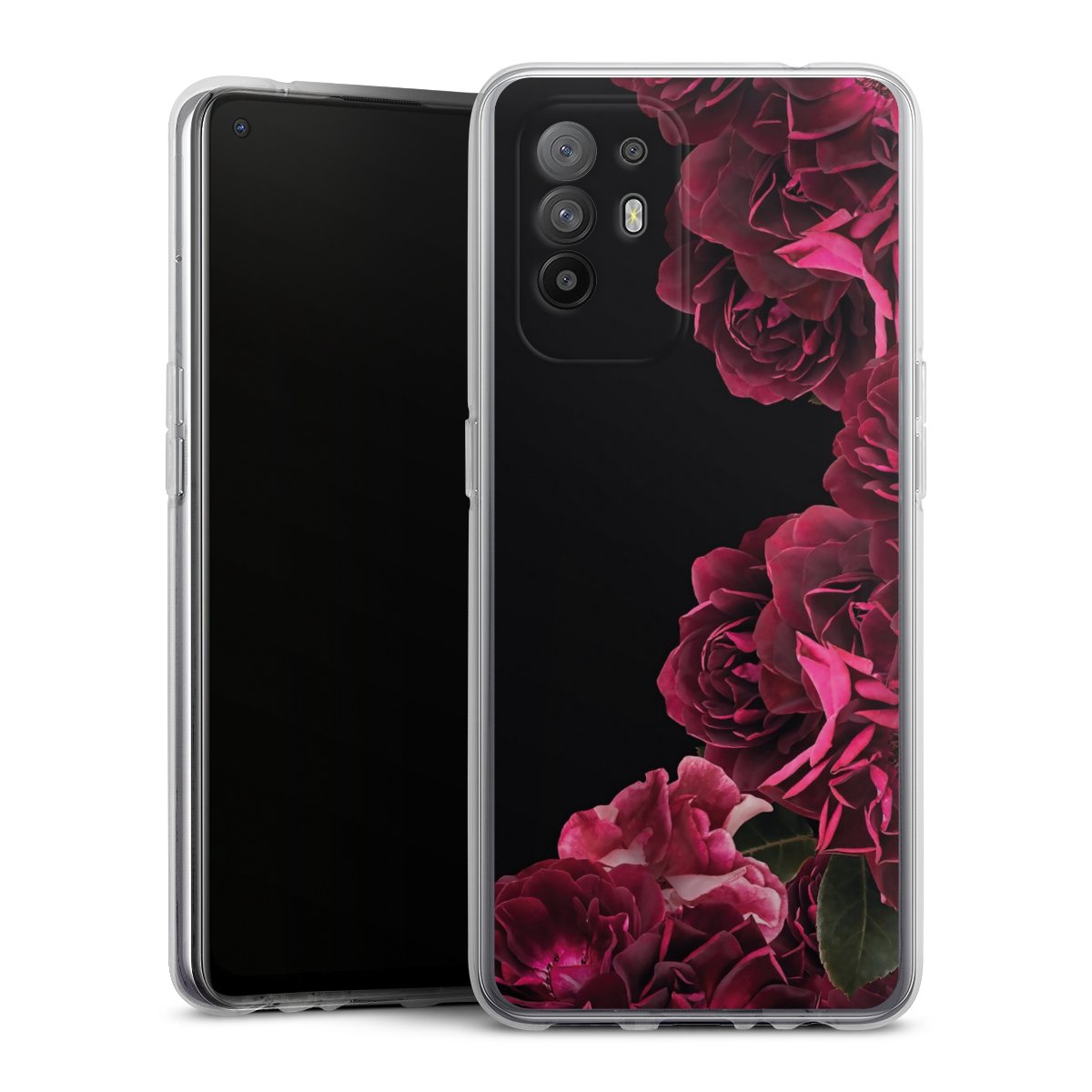 Rose vintage su nero