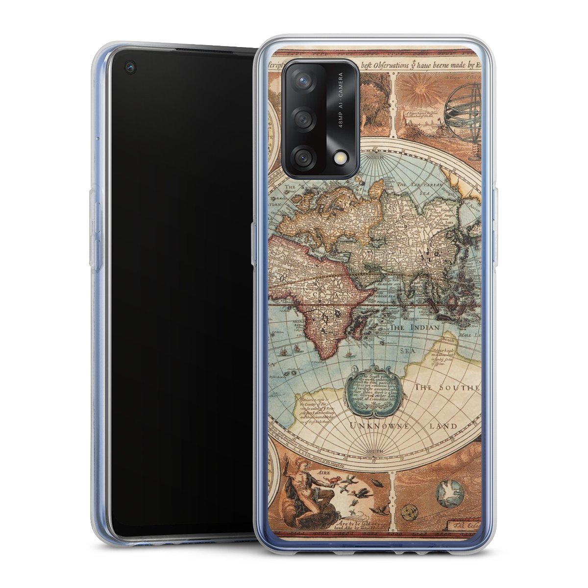 Mappa del mondo vintage