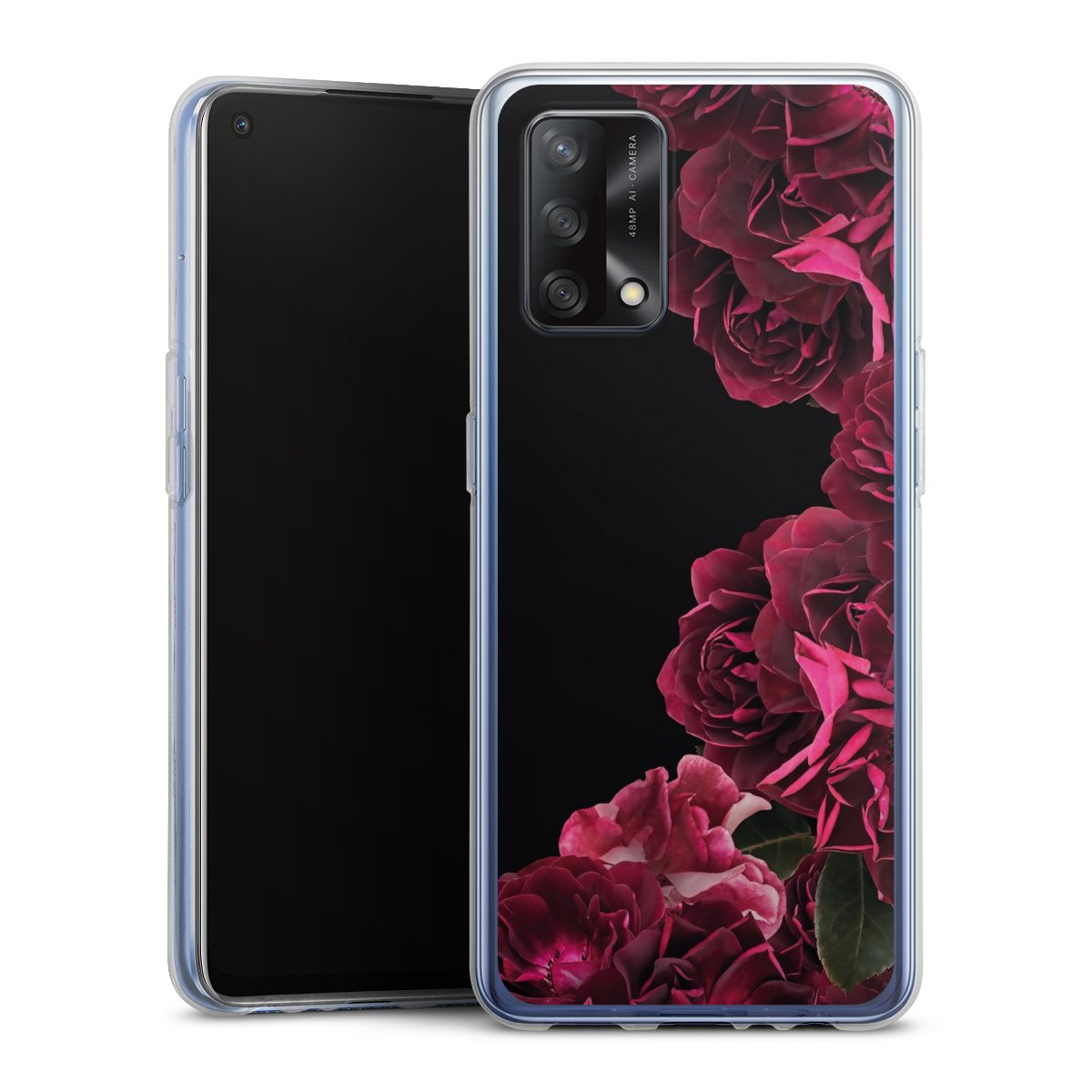 Rose vintage su nero