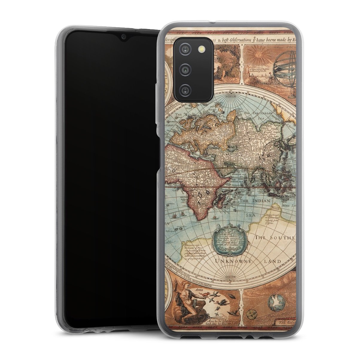 Mappa del mondo vintage