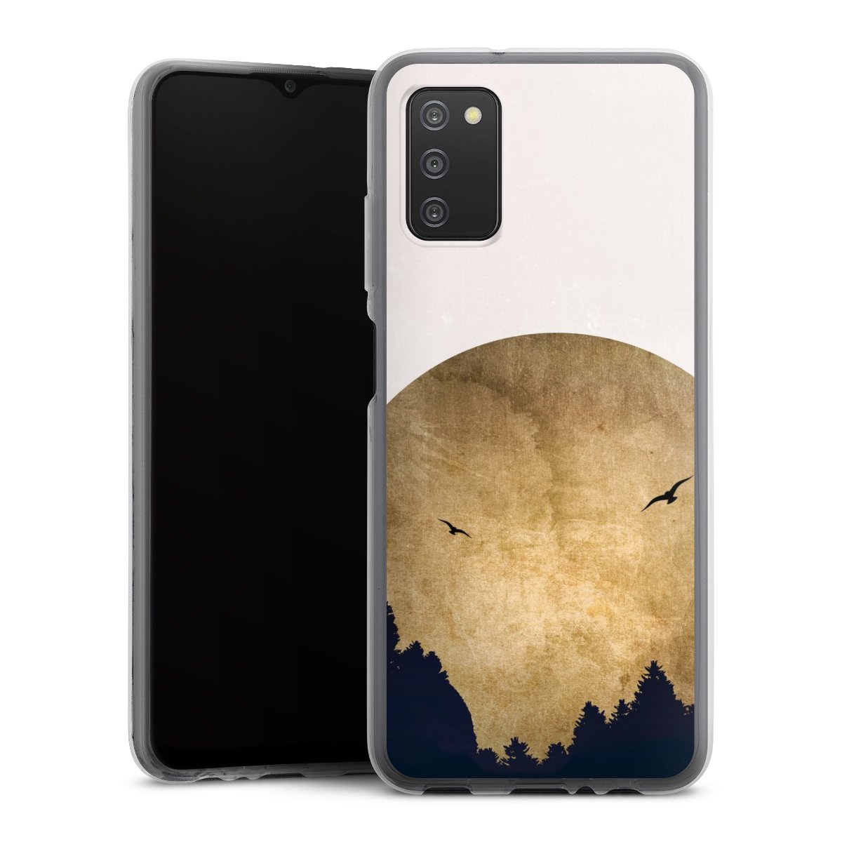Twee vogels en de maan