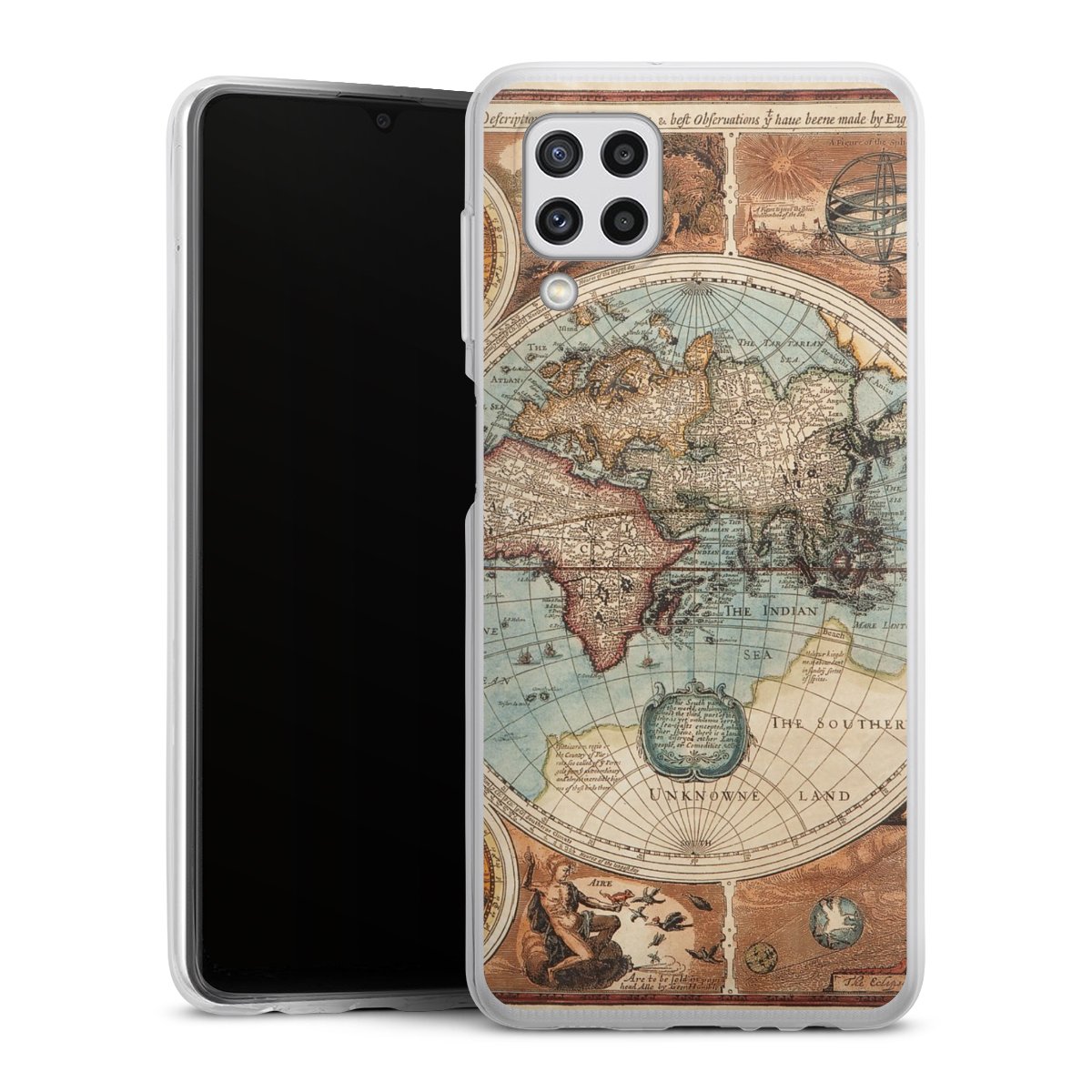 Mappa del mondo vintage