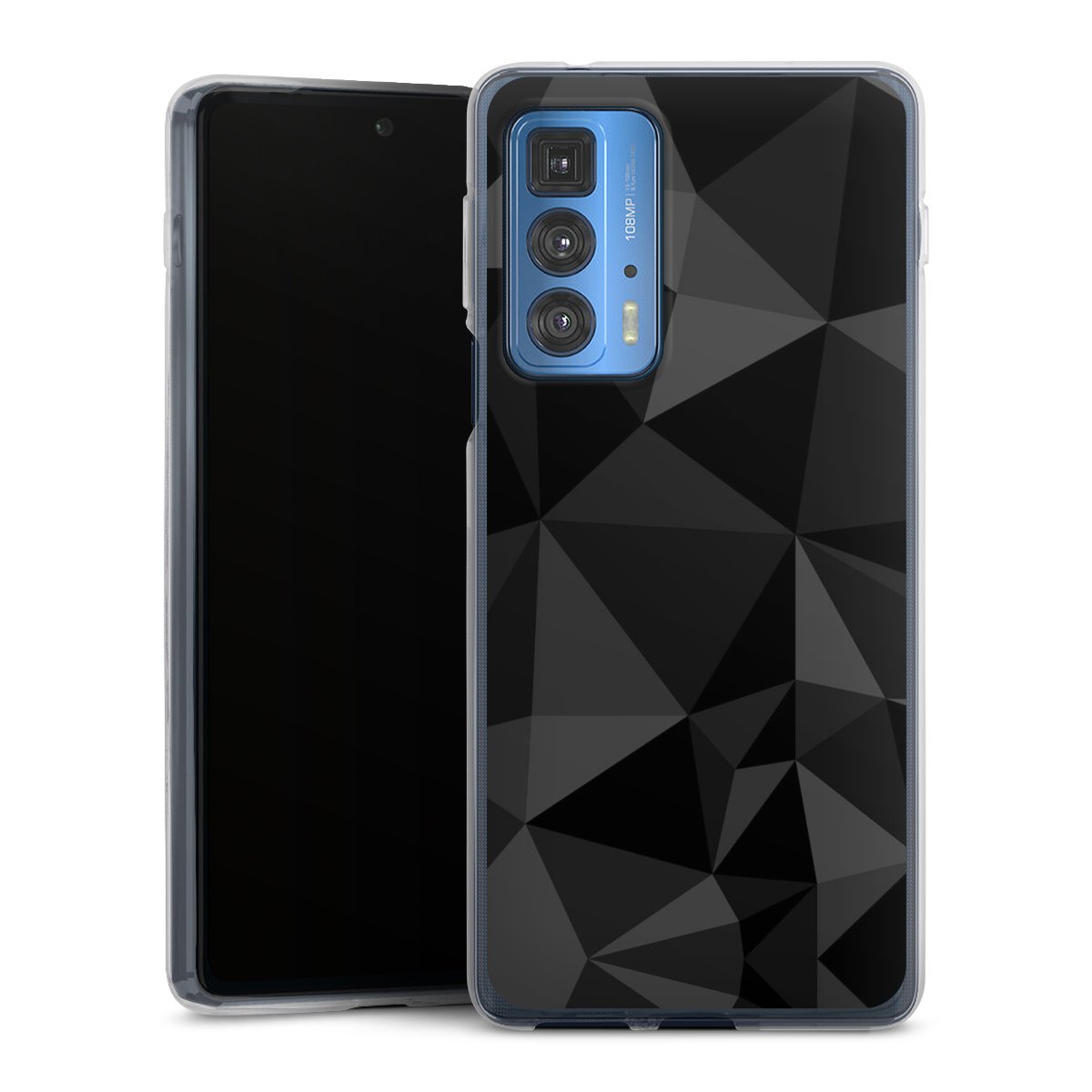 Motif Polygone Noir
