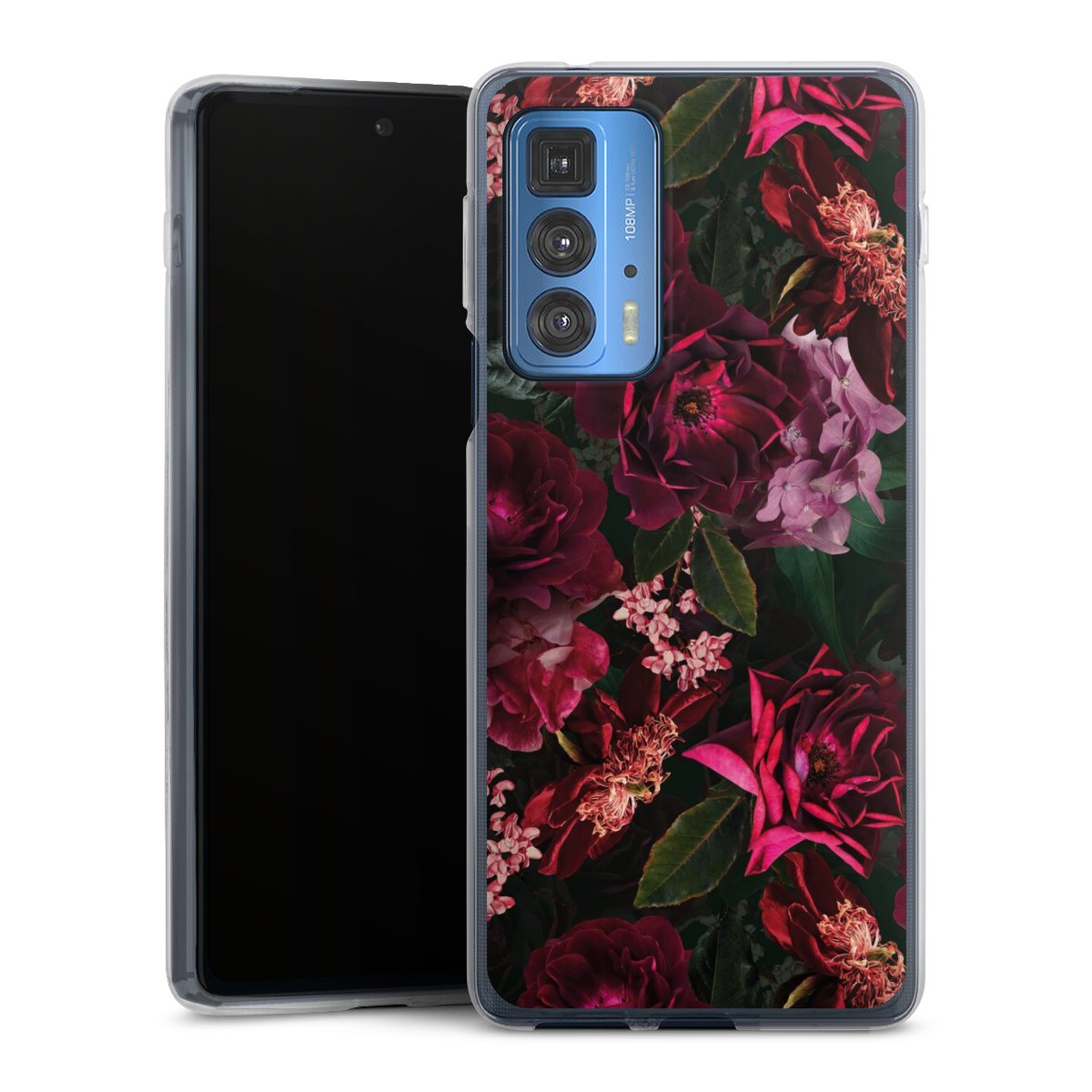 Fiori rosso scuro e rosa