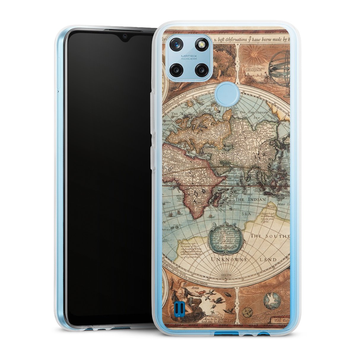 Mappa del mondo vintage