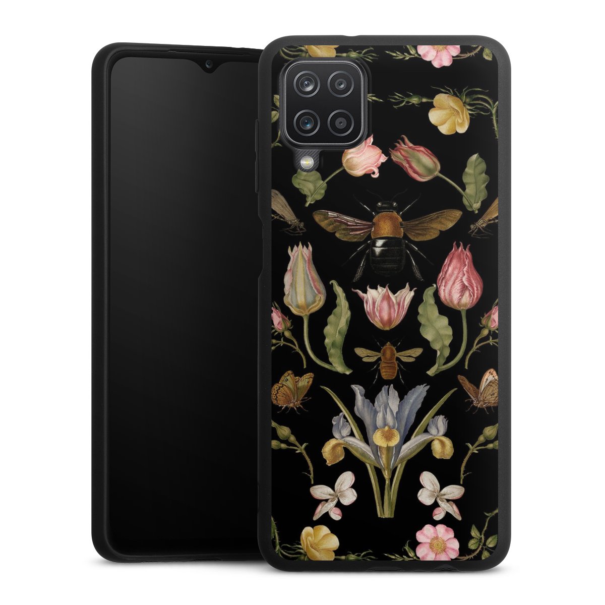 Fiori di campo e api nere