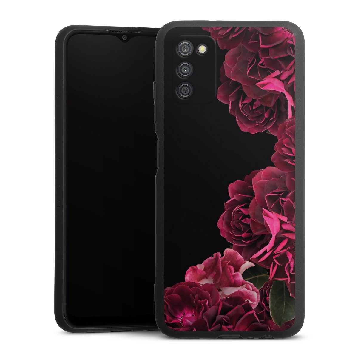 Rose vintage su nero