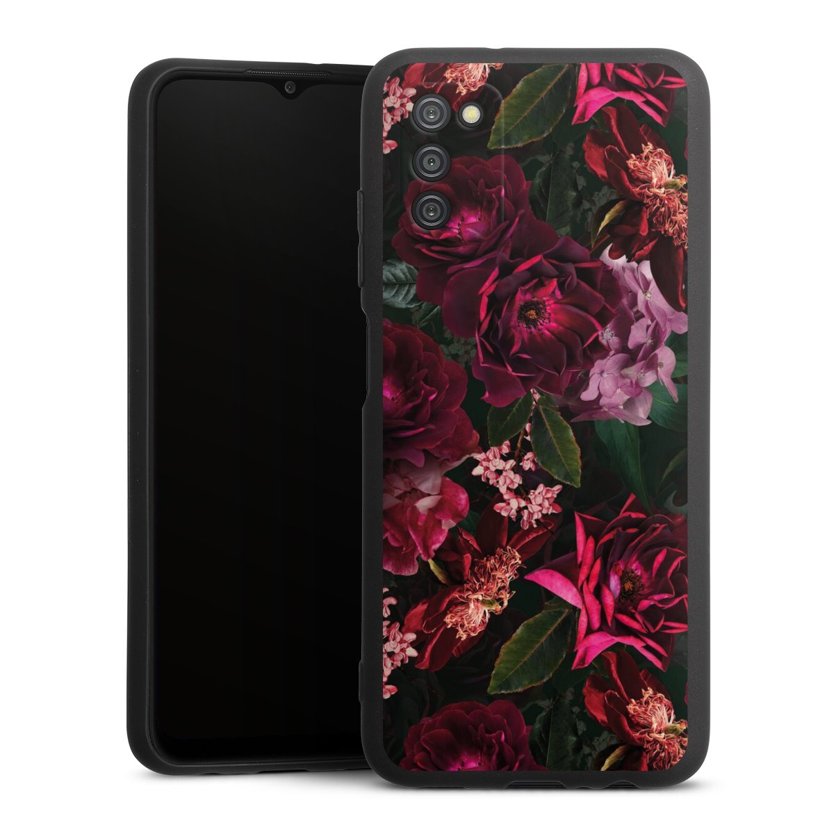 Donkerrode en roze bloemen