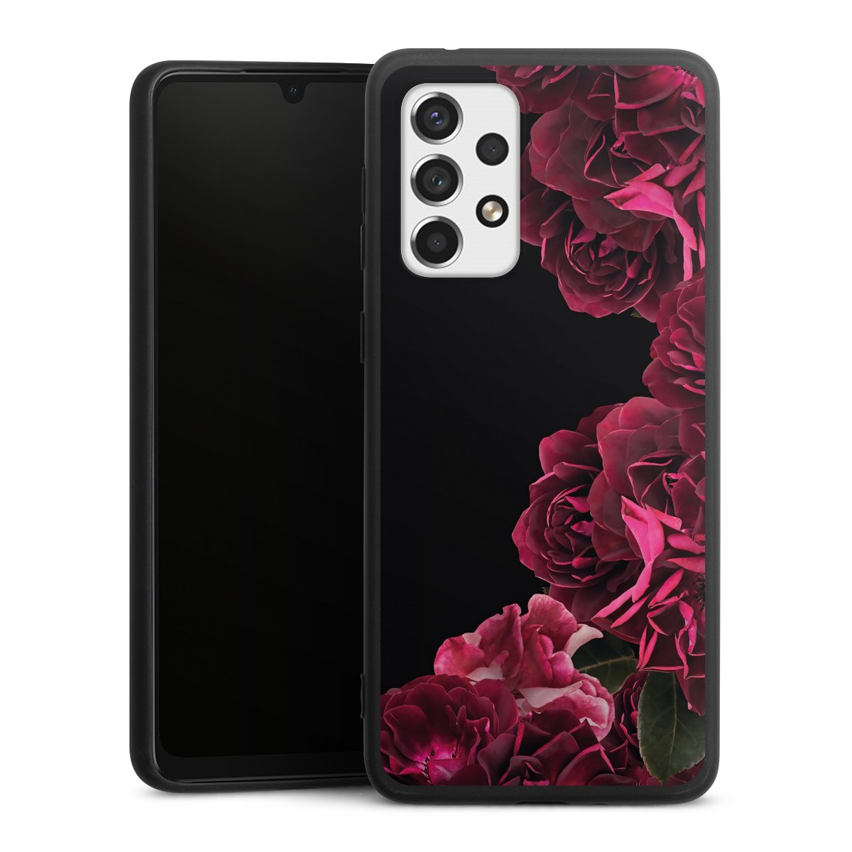 Rose vintage su nero