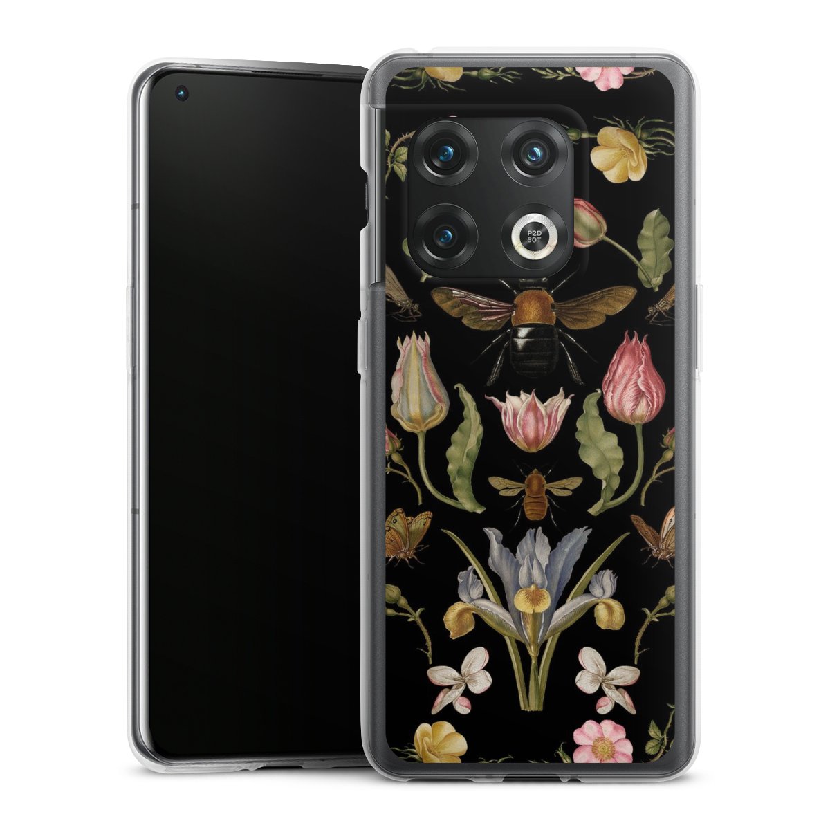 Fiori di campo e api nere