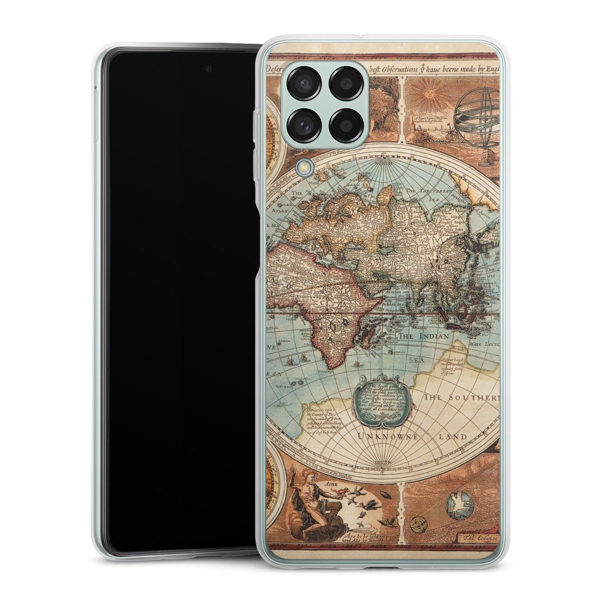 Mappa del mondo vintage