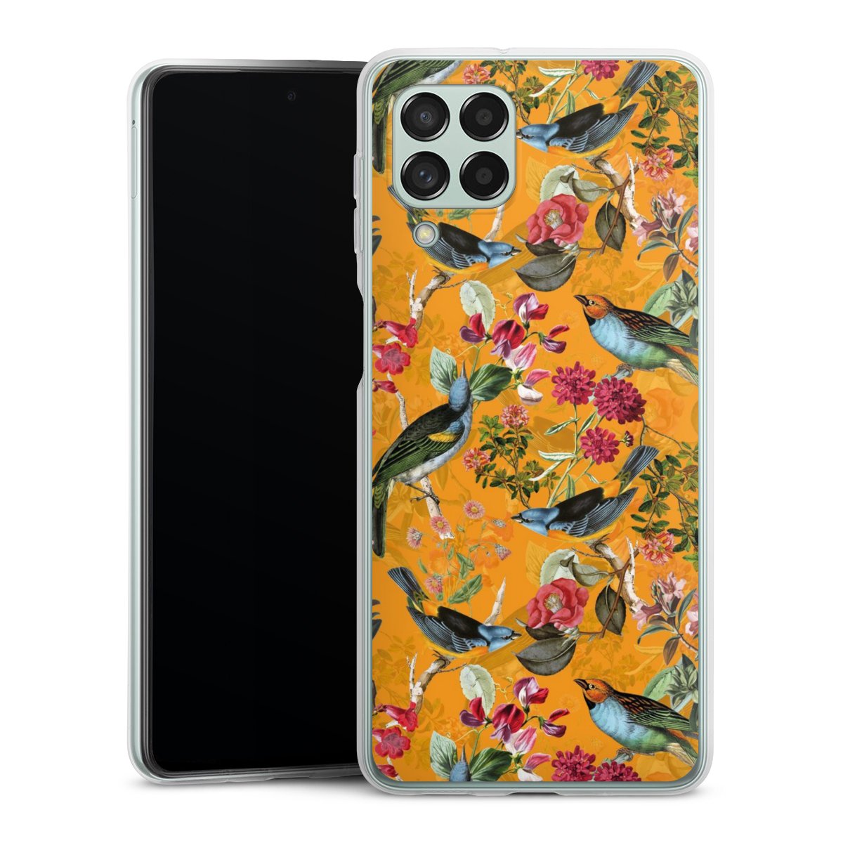 Vogels Bloemen Behang