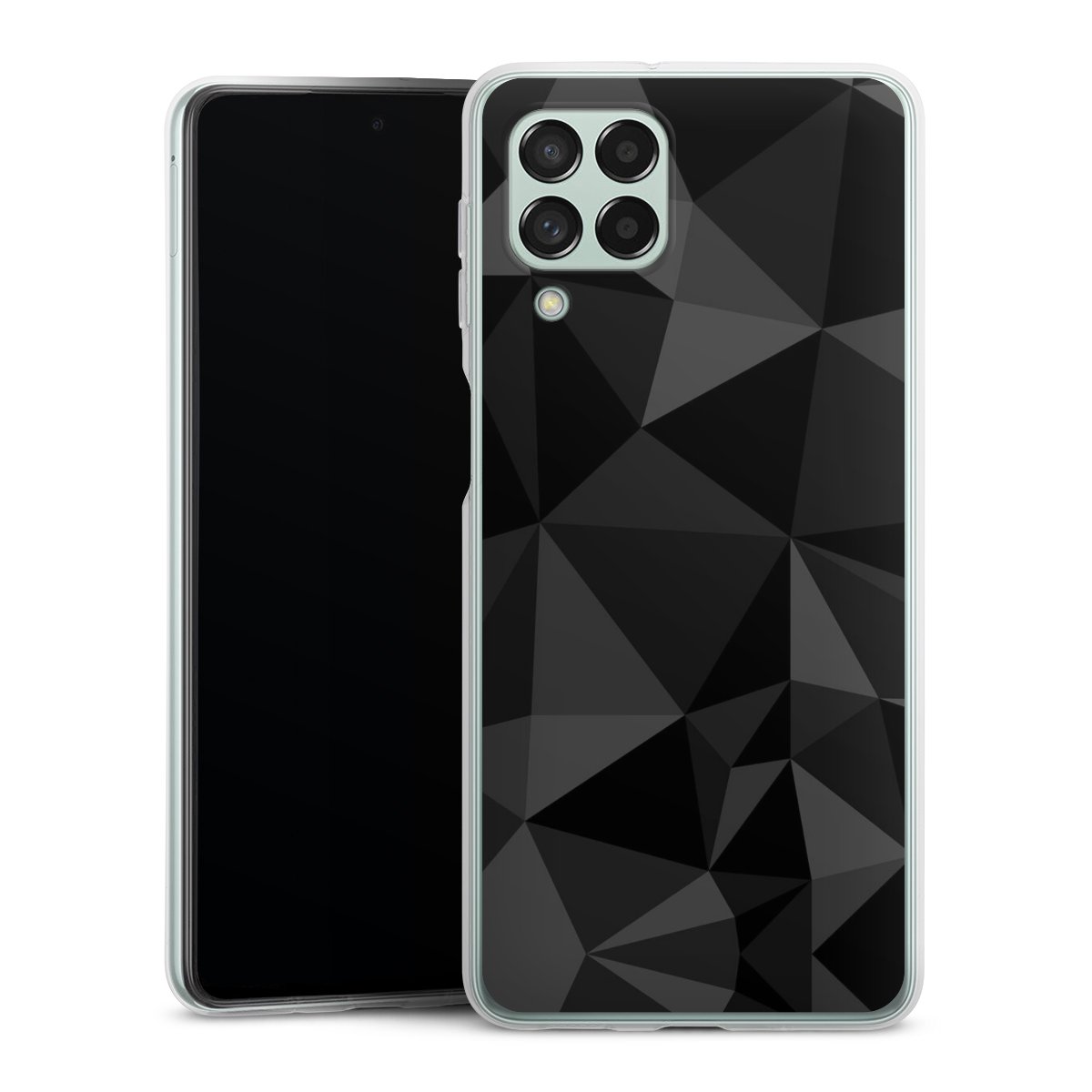 Motif Polygone Noir