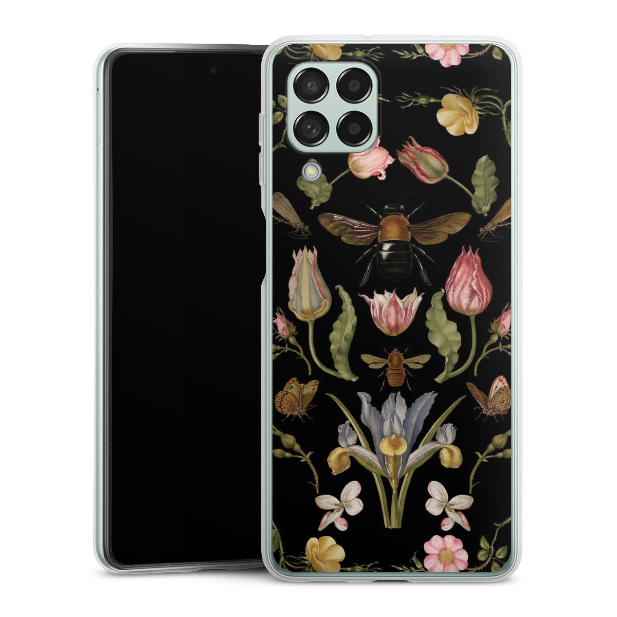 Veldbloemen en Bijen Zwart