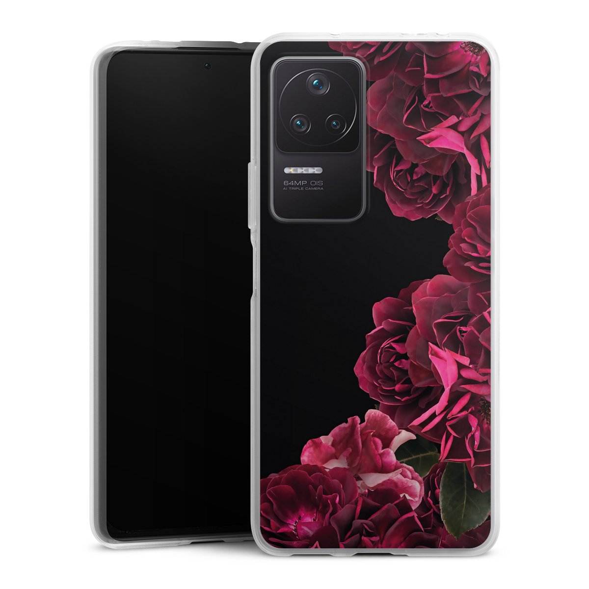 Rose vintage su nero