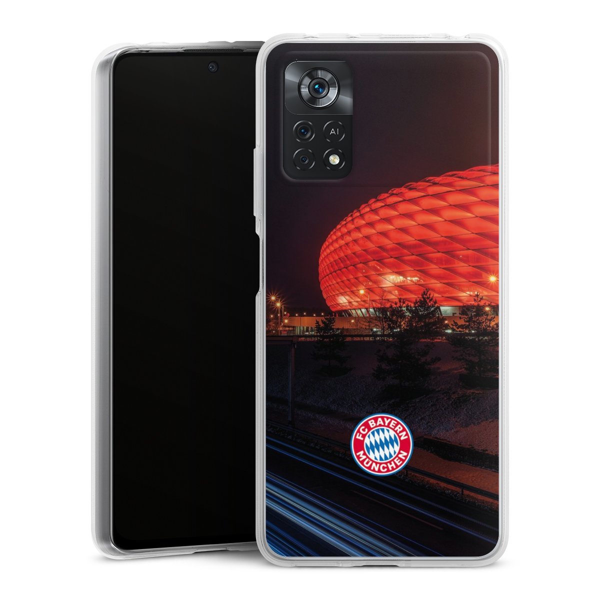 Allianz Arena bei Nacht FCB