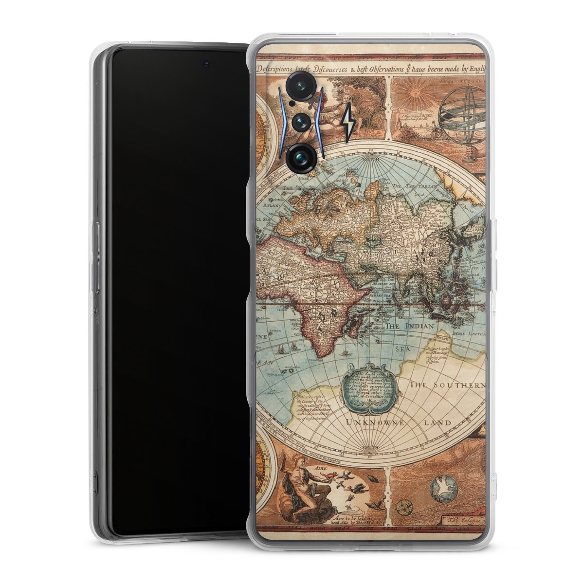 Mappa del mondo vintage