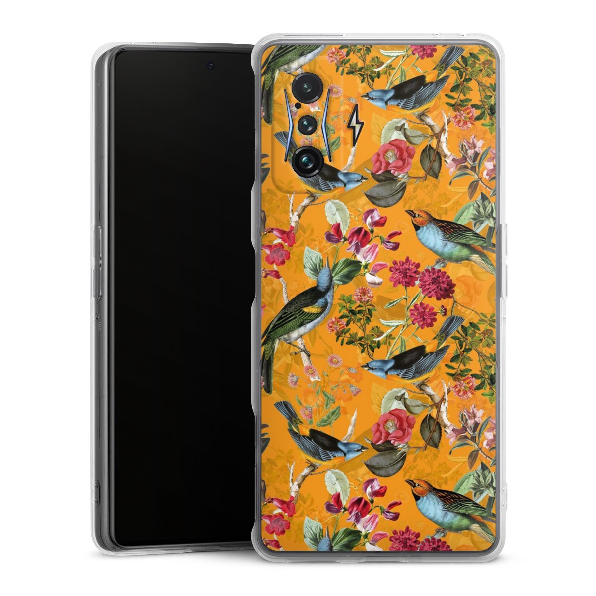 Vogels Bloemen Behang