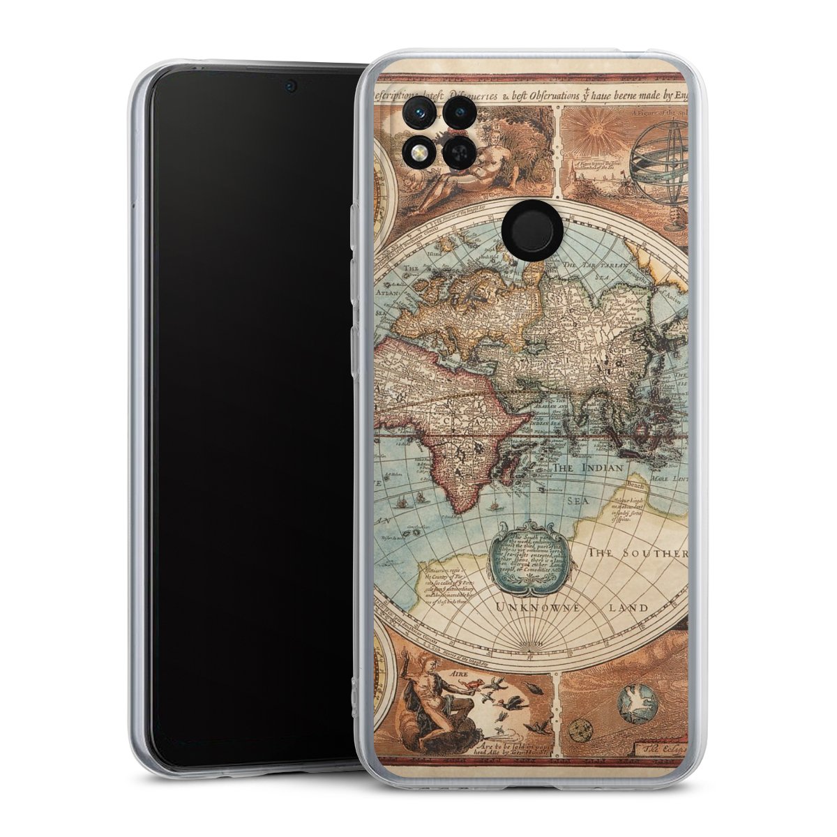 Mappa del mondo vintage