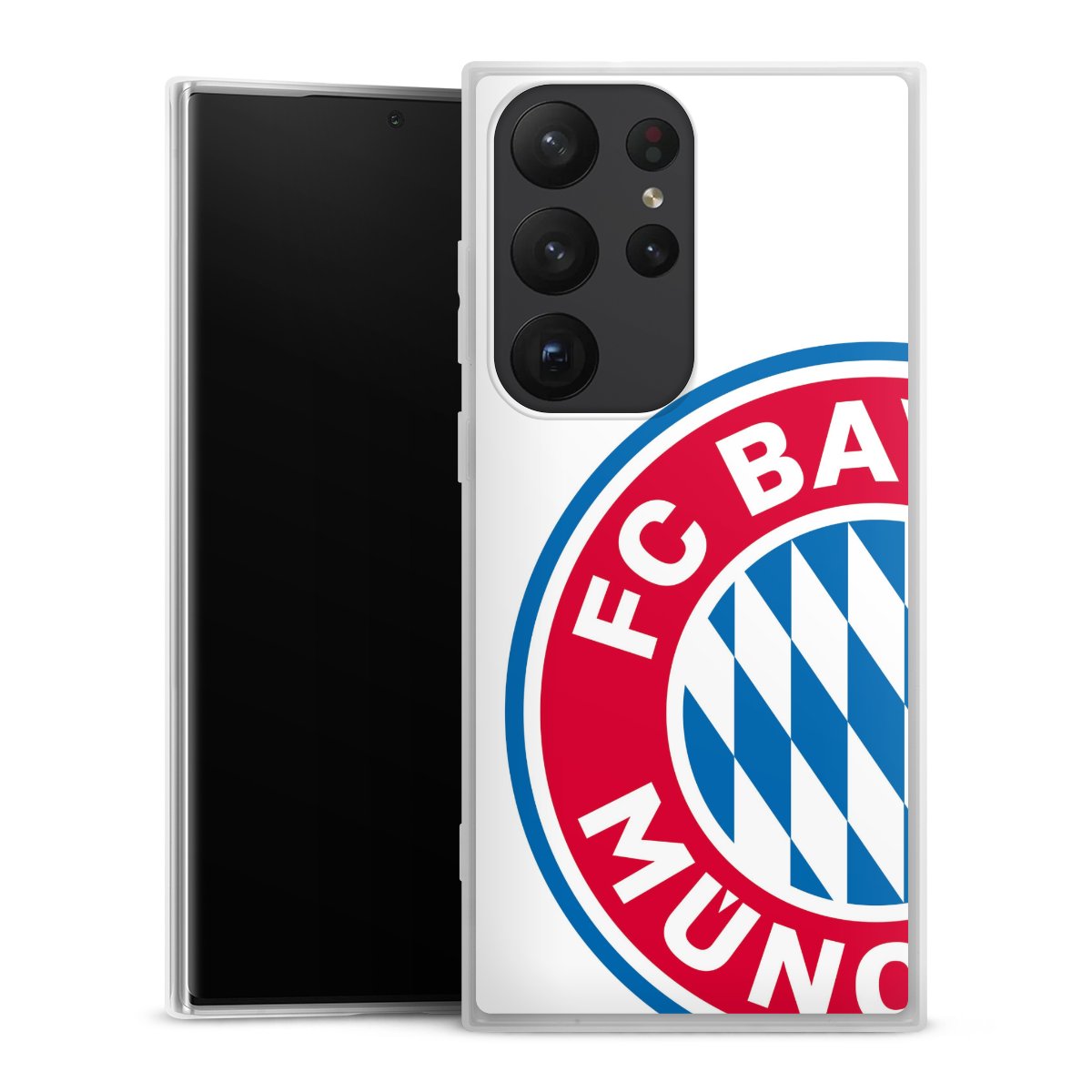 Großes FCB Logo Weiß