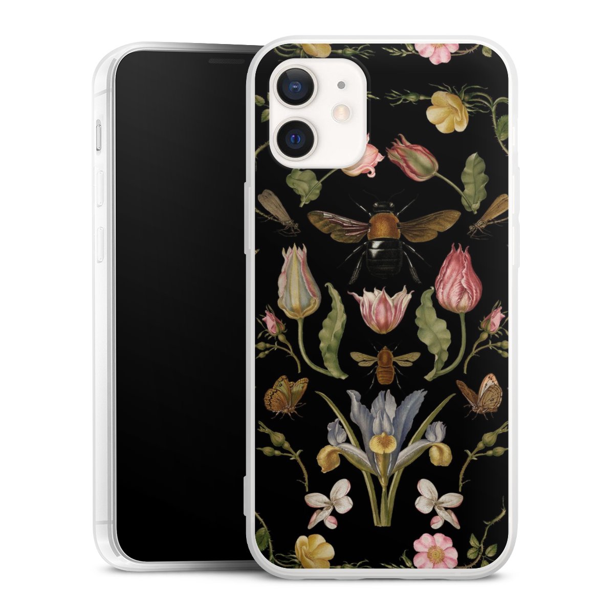 Veldbloemen en Bijen Zwart