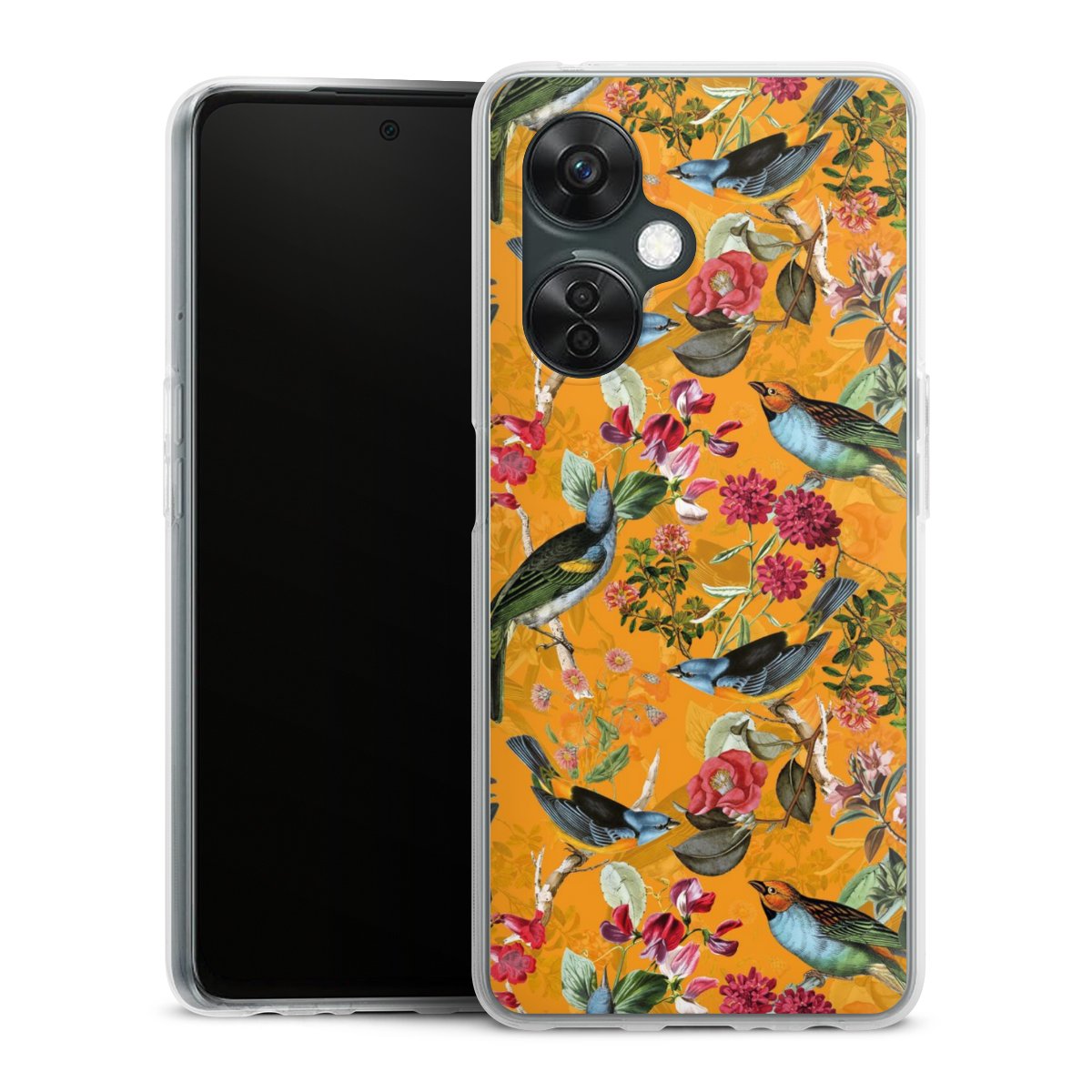 Vogels Bloemen Behang