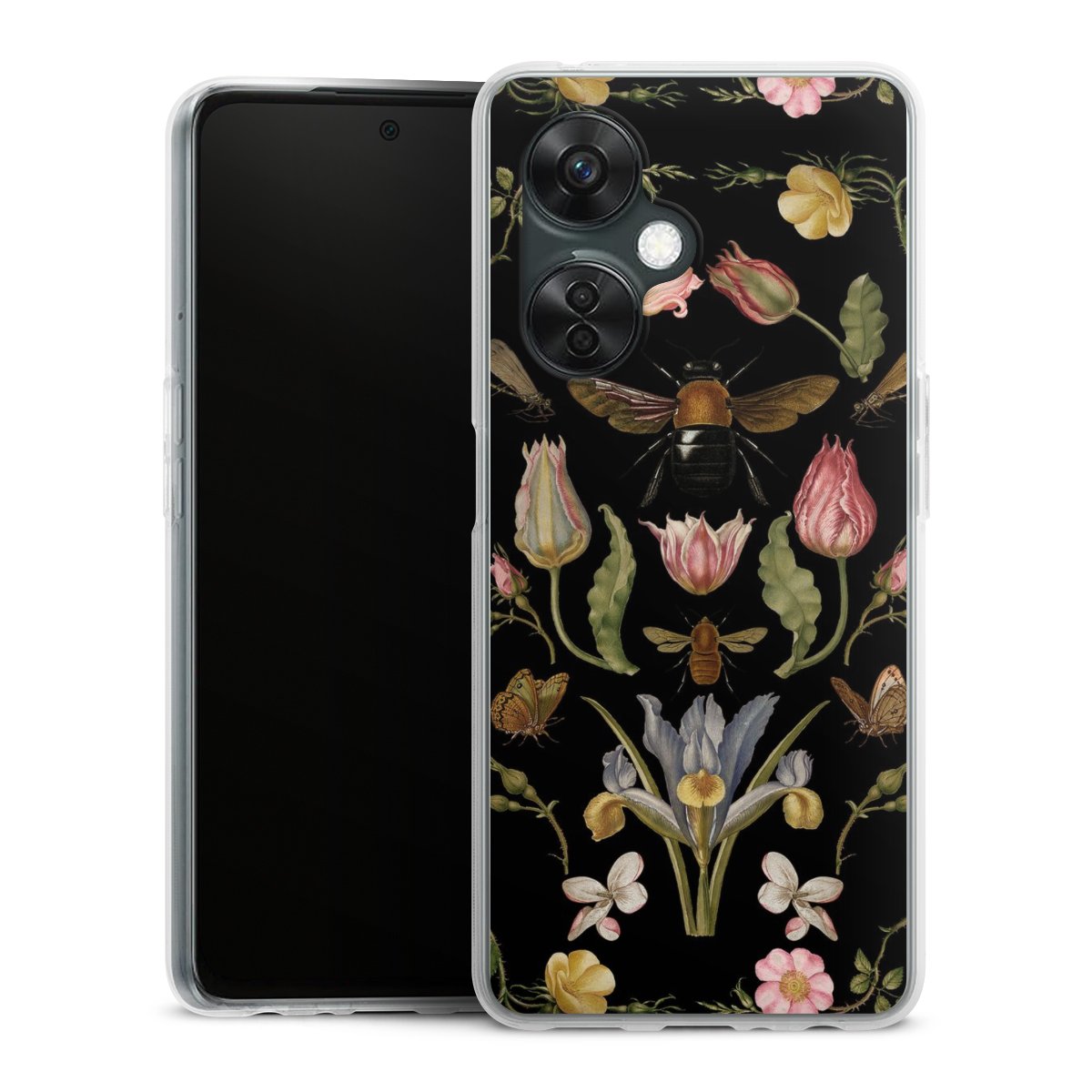 Veldbloemen en Bijen Zwart