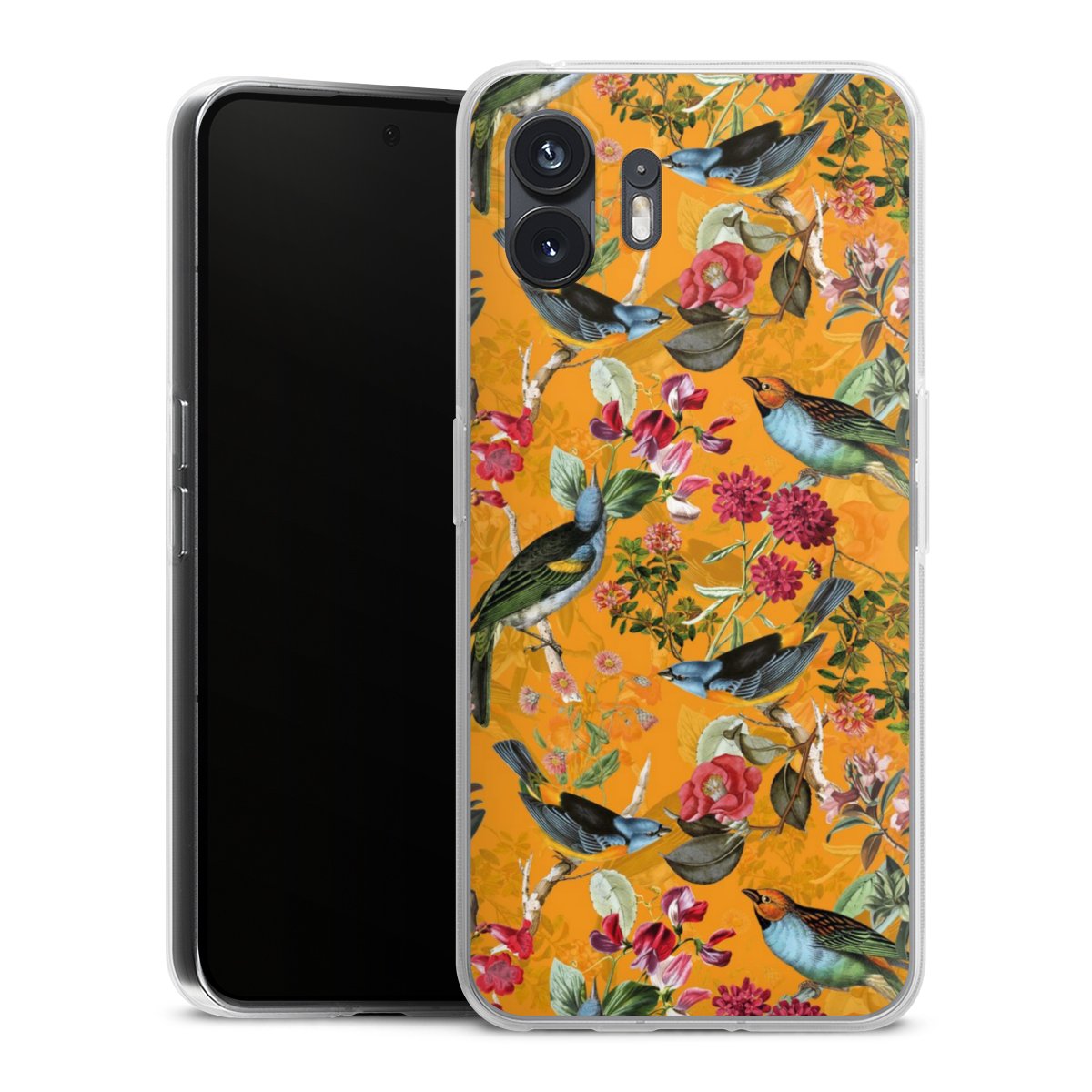 Vogels Bloemen Behang