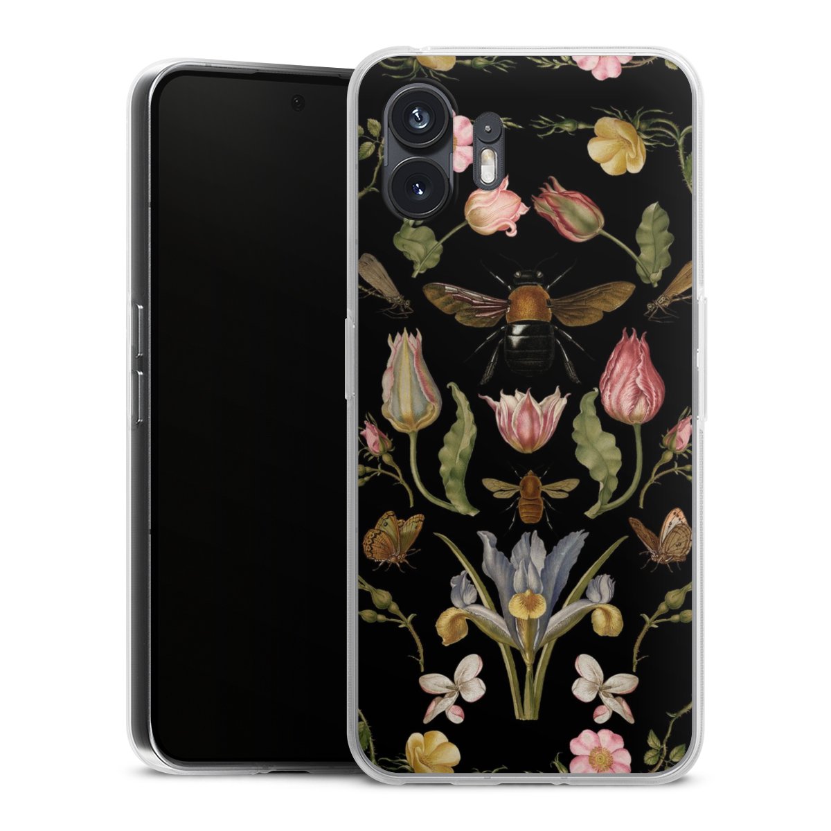 Veldbloemen en Bijen Zwart