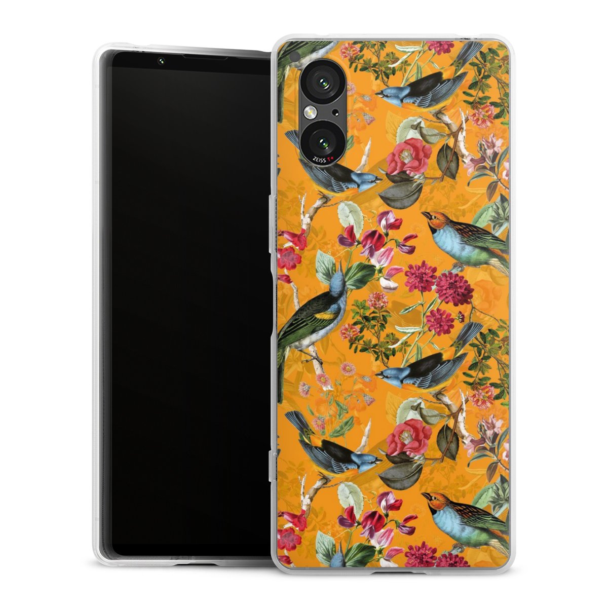 Vogels Bloemen Behang
