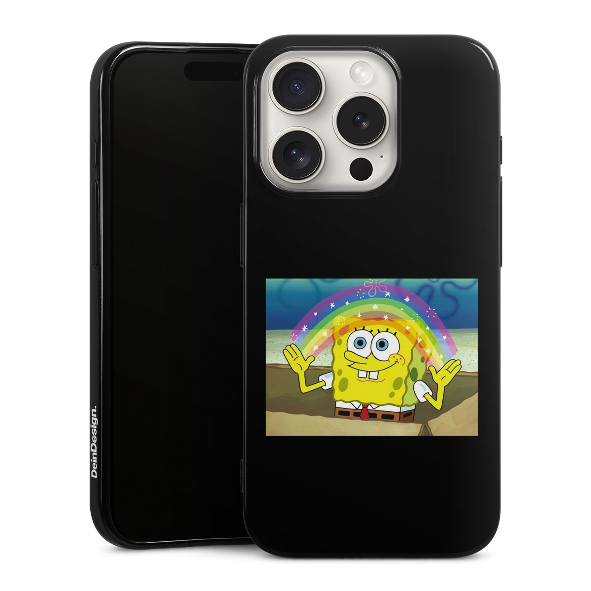 Spongebob - Regenbogen Meme transparent Design für Handyhüllen