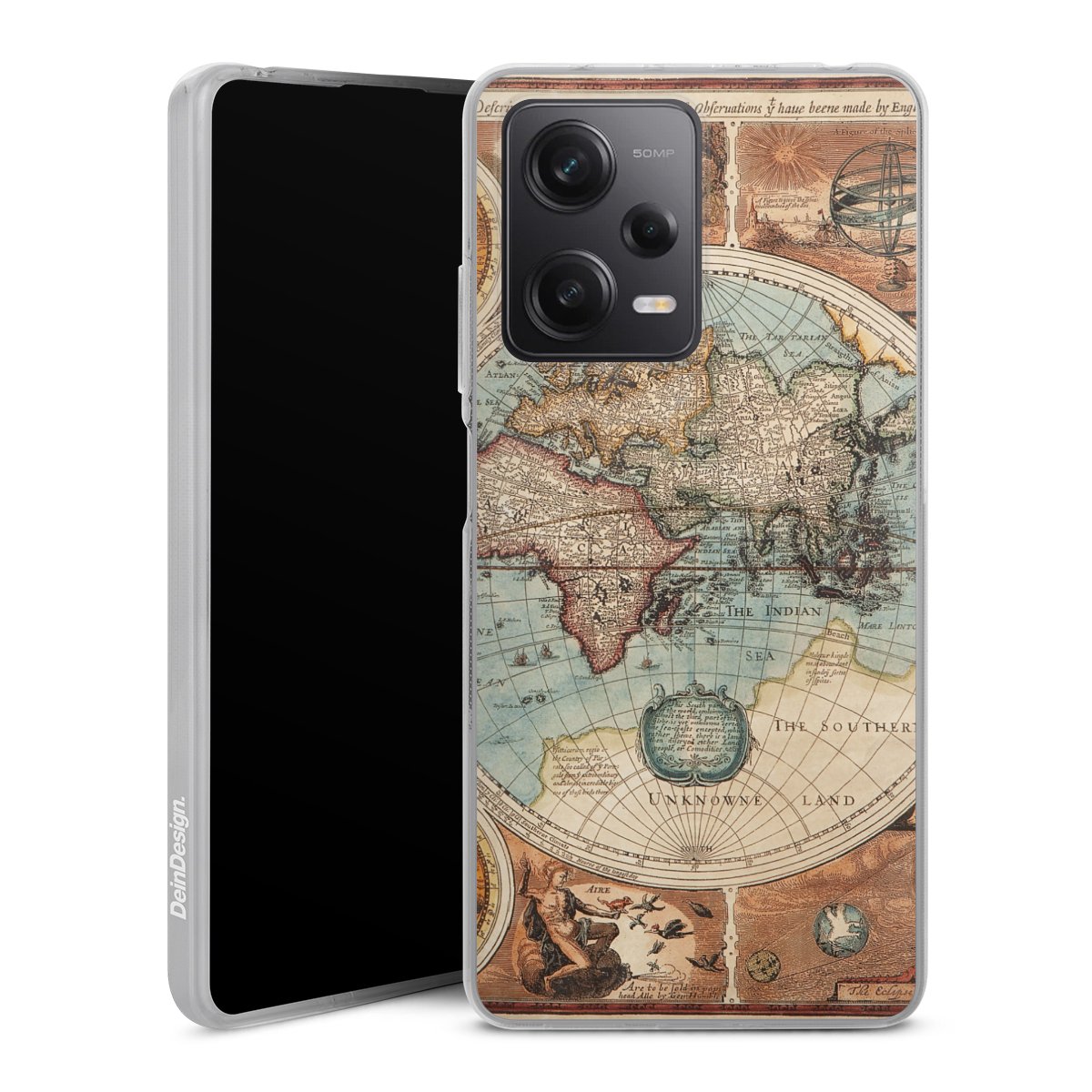 Mappa del mondo vintage