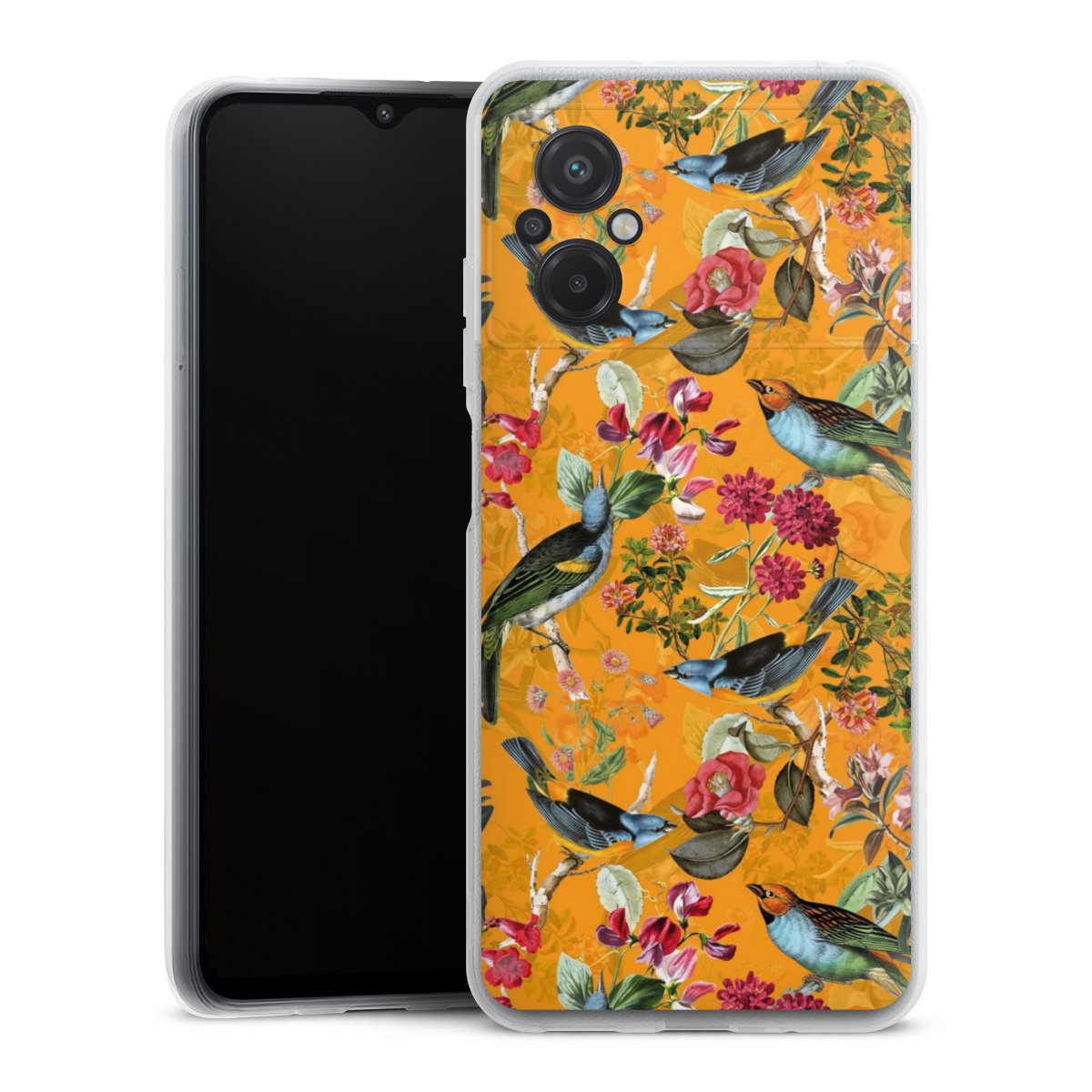 Vogels Bloemen Behang