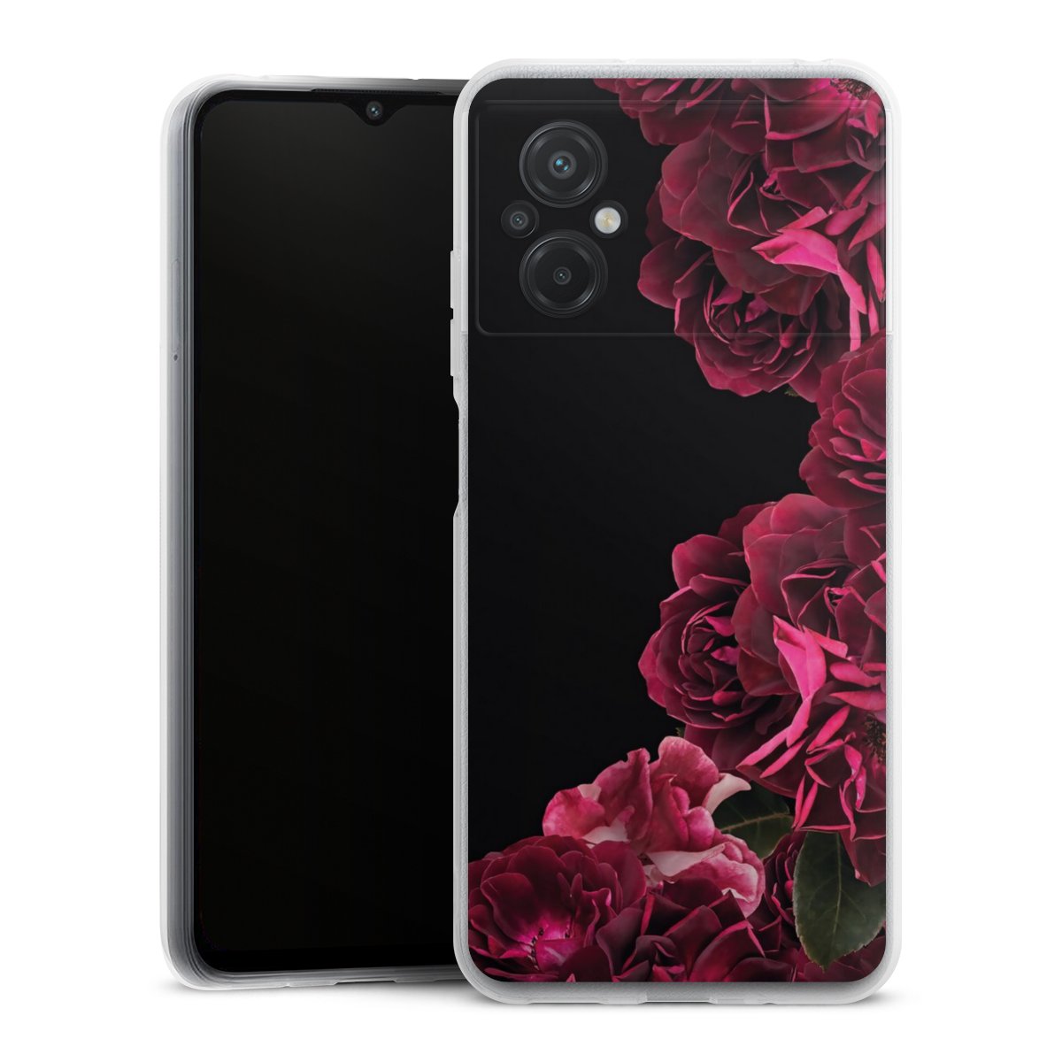 Rose vintage su nero