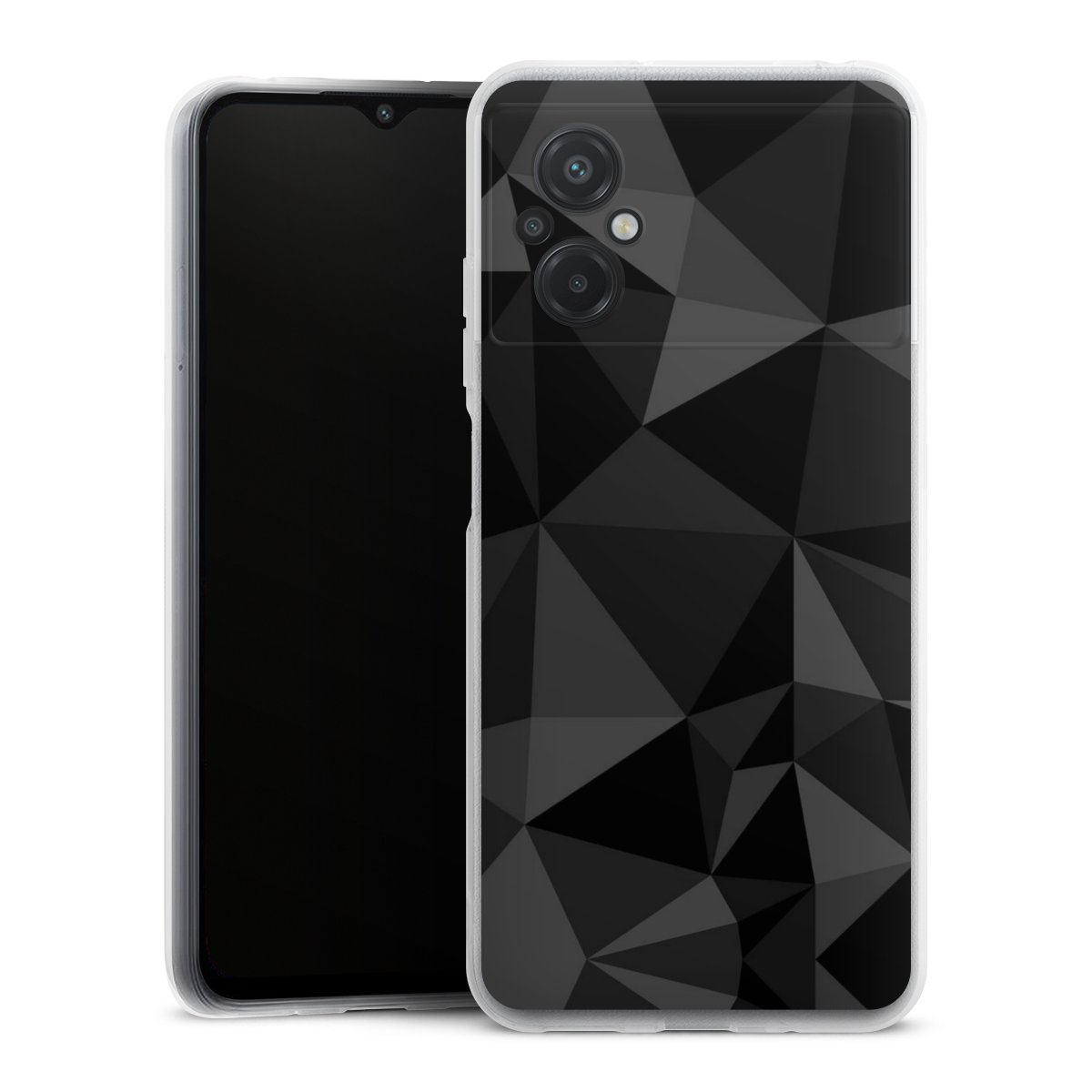 Motif Polygone Noir
