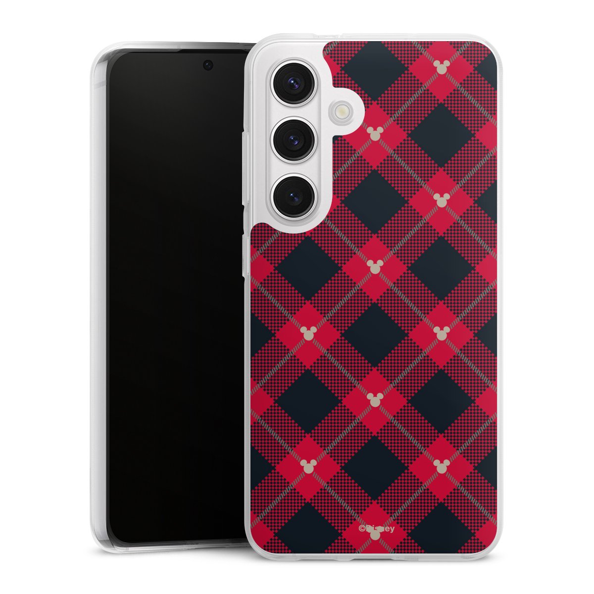 Motif de Noël Mickey rouge