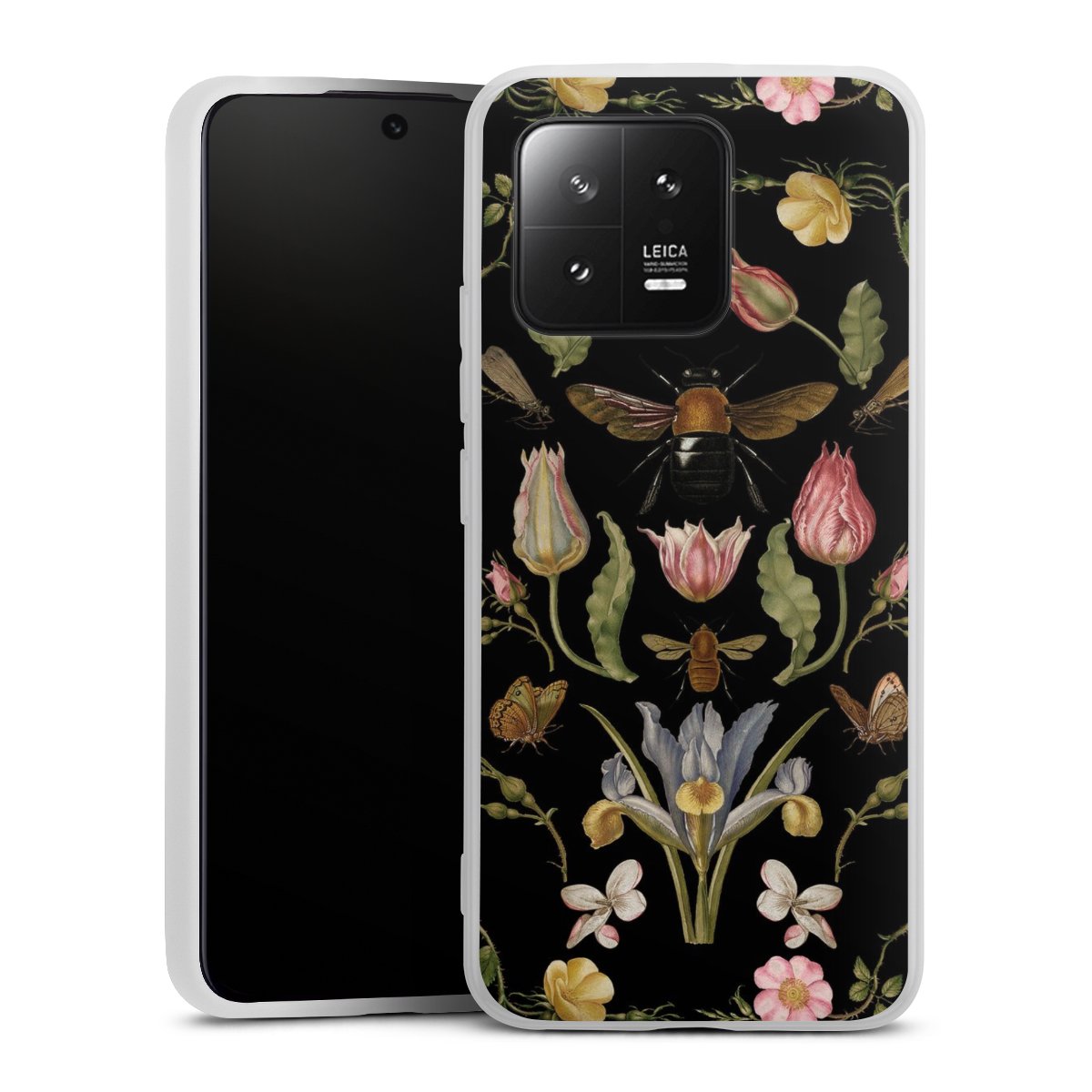 Veldbloemen en Bijen Zwart