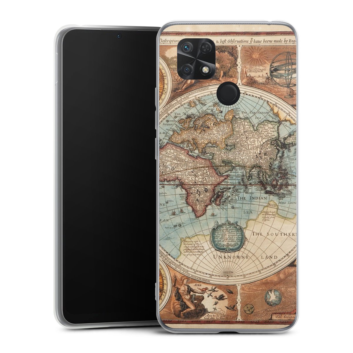 Mappa del mondo vintage