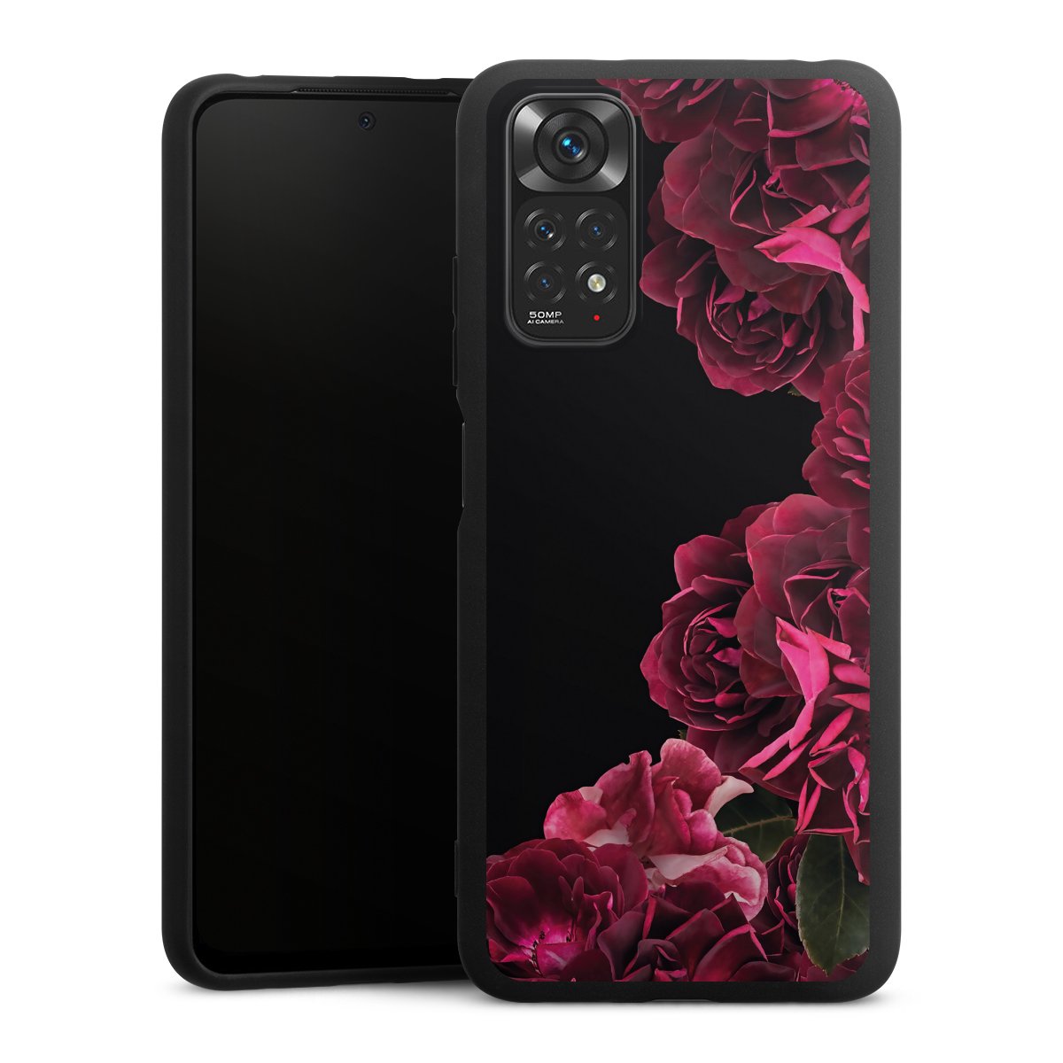 Rose vintage su nero