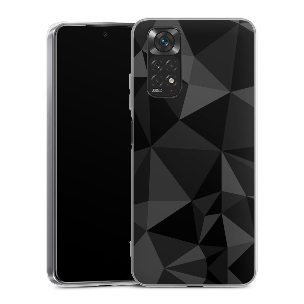 Motif Polygone Noir