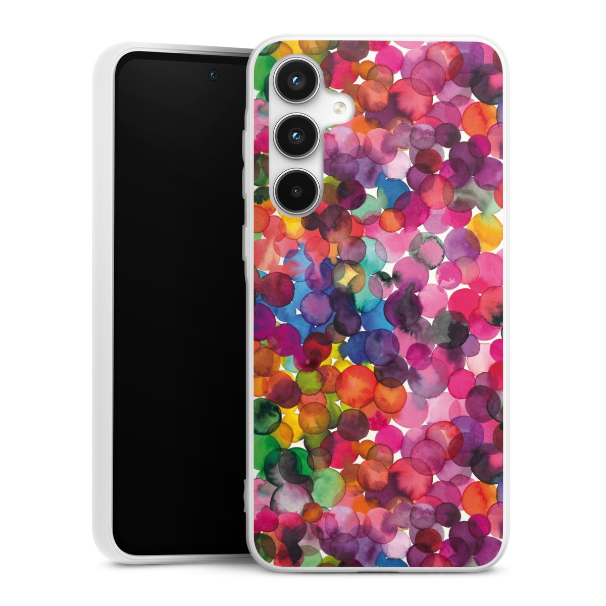 Punti acquerello sovrapposti