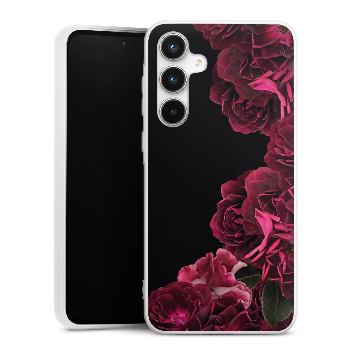 Rose vintage su nero